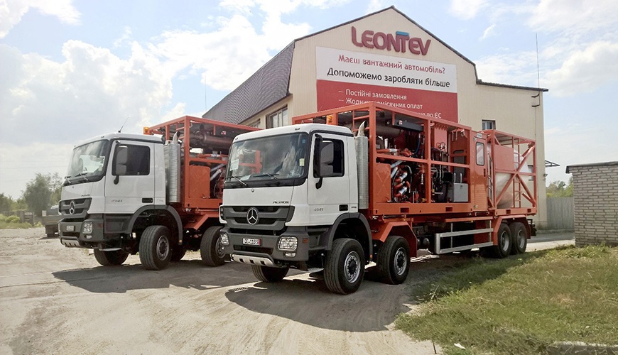 Transportation of cryogenic nitrogen equipment on the Mercedes 8X8 chassis. Route Germany-Ukraine